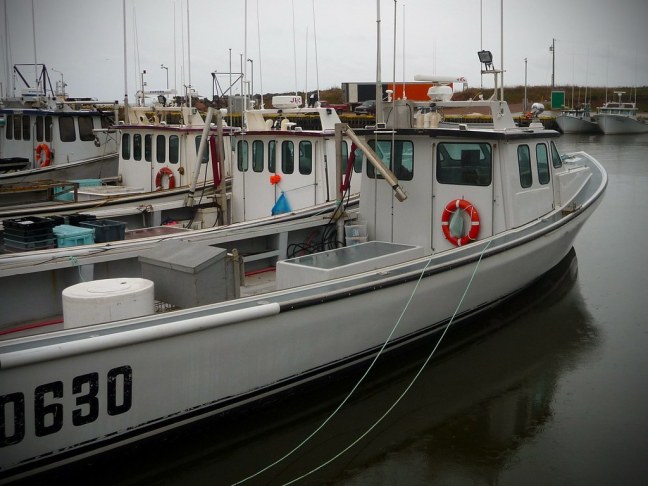 Fishing boats near North Cape
