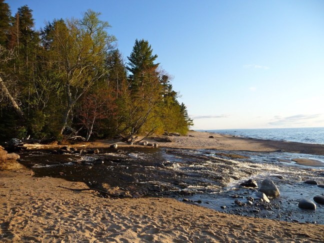Hurricane River Meets Lake Superior