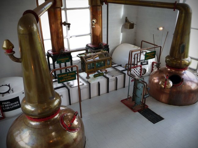 Making single malt whiskey at Glenora Distillery