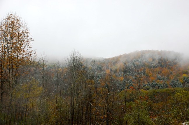 Cold hills of Vermont