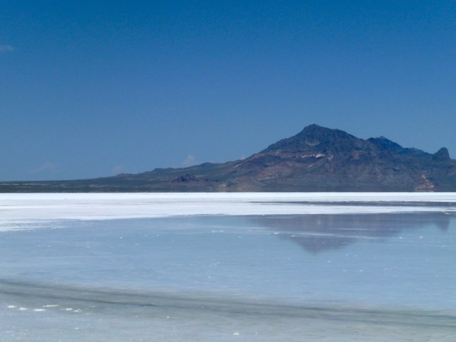 Bonneville Salt Flats after recent rain