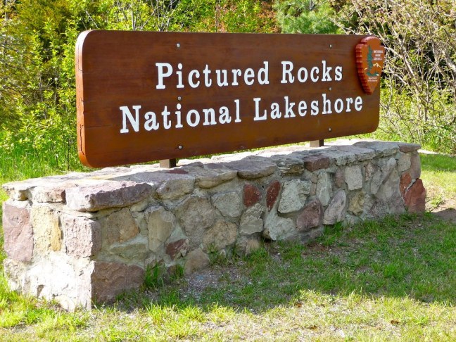 Entrance to Pictured Rocks National Lakeshore