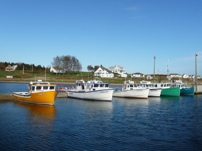 Fishing boats in the Gulf of St. Lawrence