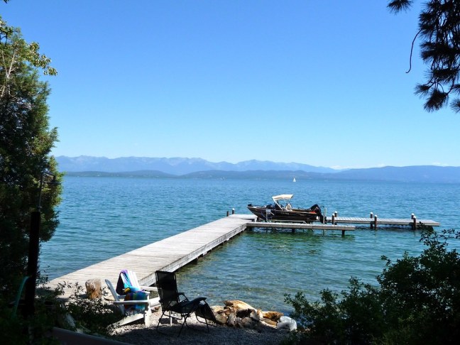 View from family cabin on Flathead Lake