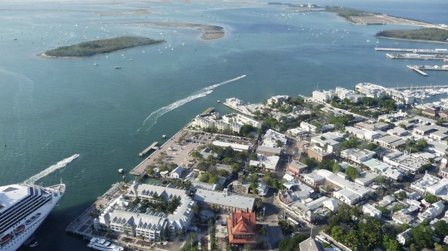 View of Key West from above