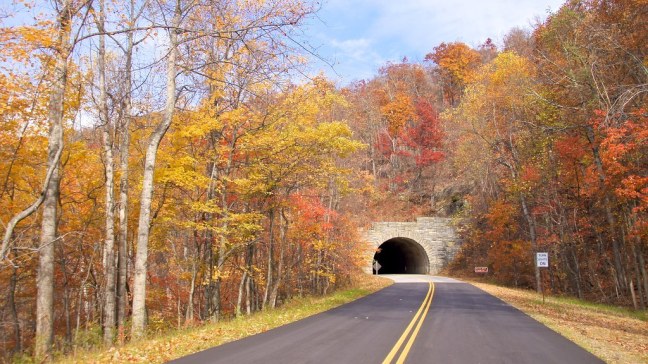 One of 26 tunnels on the Blue Ridge Parkway