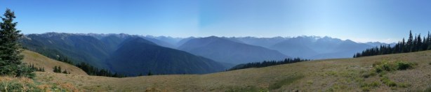 Panoramic view of Hurricane Ridge in Olympic National Park Panoramic view of Hurricane Ridge in Olympic National Park