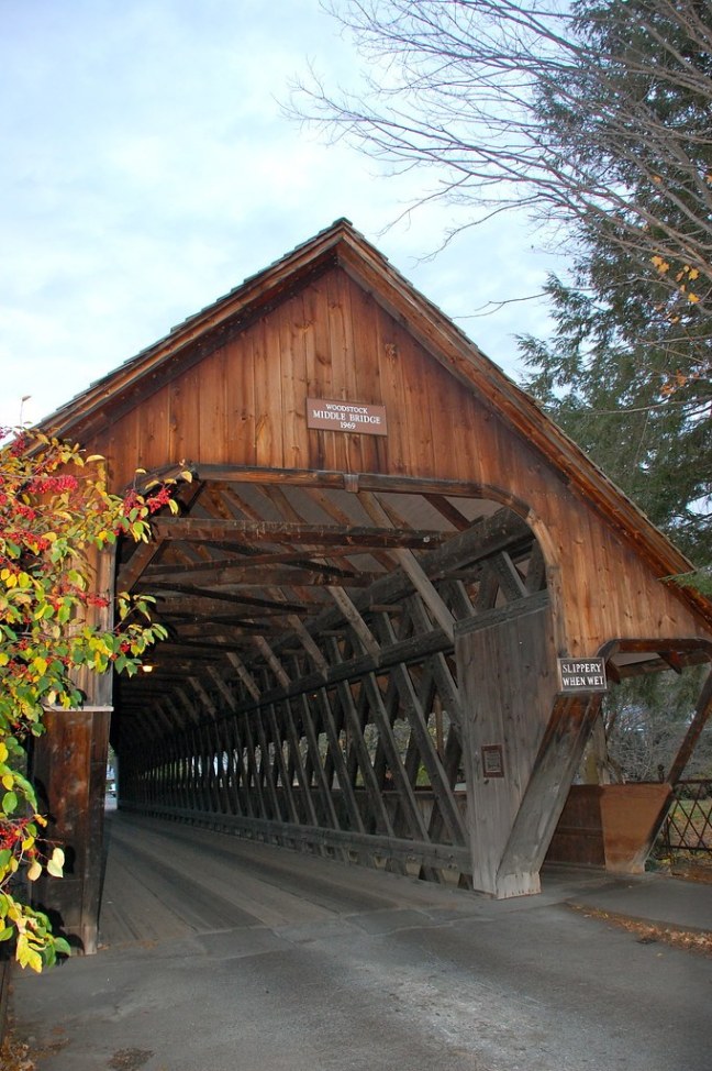One of several covered bridges in Vermont