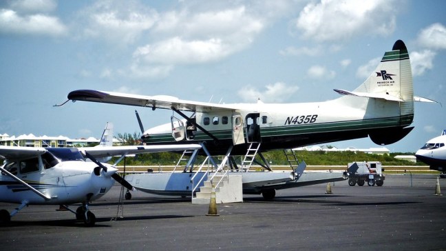 Boarding seaplane at Key West International Airport
