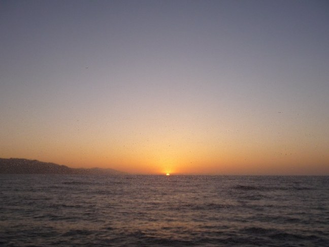 Sunset on Catalina Express Ferry