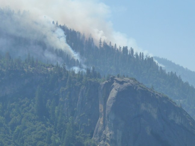 Several fires made it difficult to see some of the famous landmarks