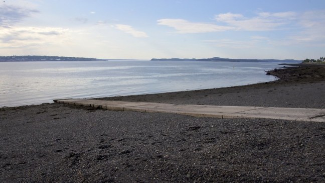 The ramp to the soon-to-arrive ferry from Campobello Island to Deer Island