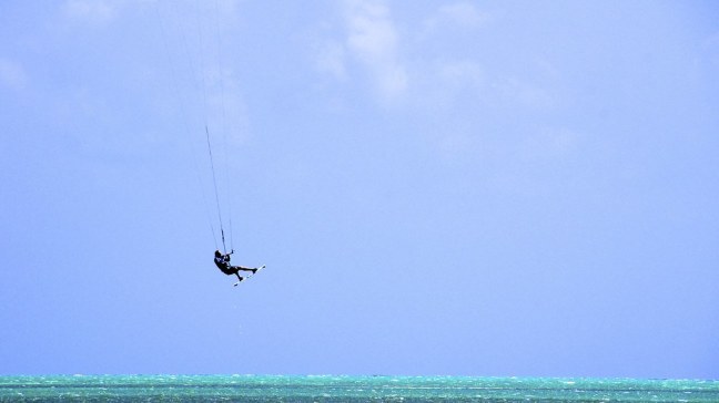 Kiteboarder at Curry Hammock State Park