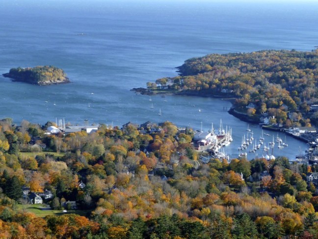 Camden, Maine from atop Mount Battie