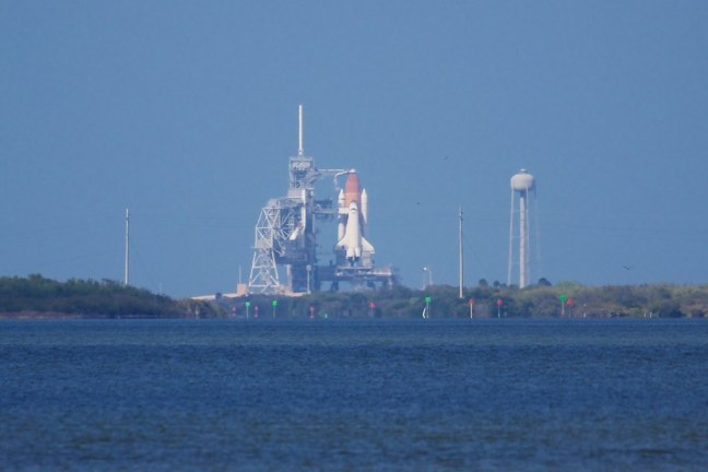 STS-133 Discovery on Launch Pad 39A