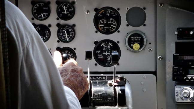Cockpit of Otter seaplane