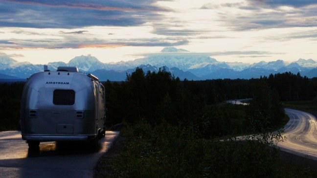 Watching Alaska Range appear