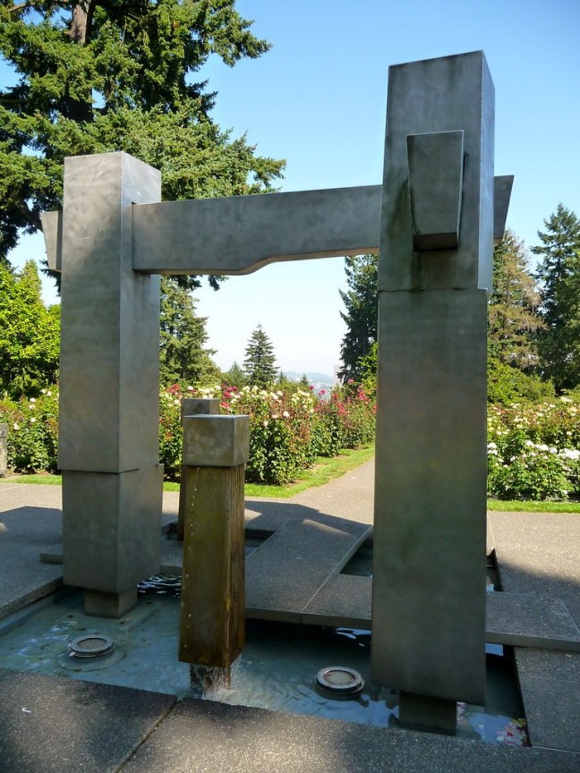 Sculpture at Portland's Rose Gardens