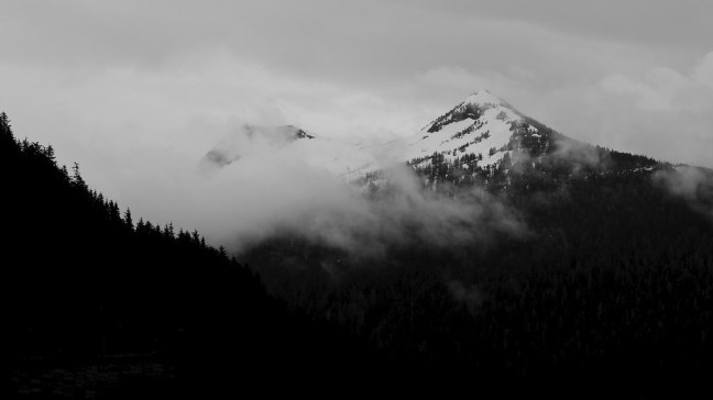 Snow above Ketchikan